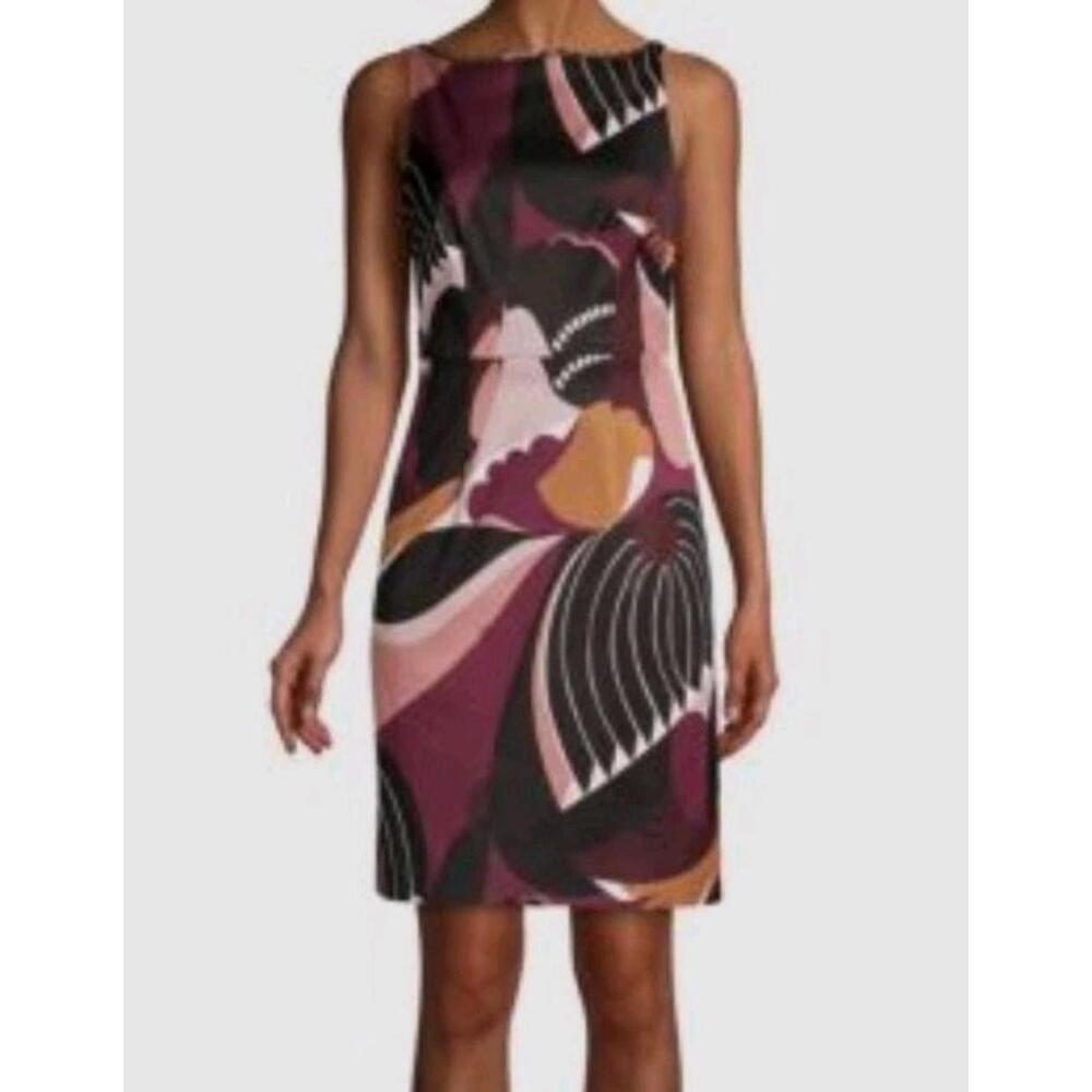 Trina Turk Sheath Dress 2 Potter Wine Valley